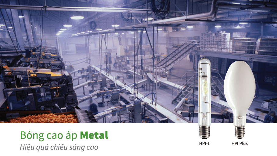Bóng đèn cao áp Philips Metal Halide MASTER HPI Plus 400W/667 BU E40 1SL/6 Bóng đèn cao áp Philips Metal Halide MASTER HPI Plus 400W/667 BU E40 1SL/6