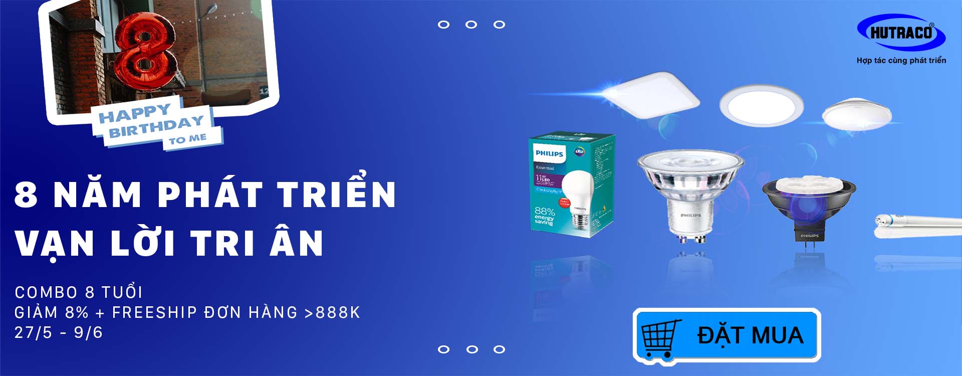 Khuyến mãi đèn Philips HUTRACO