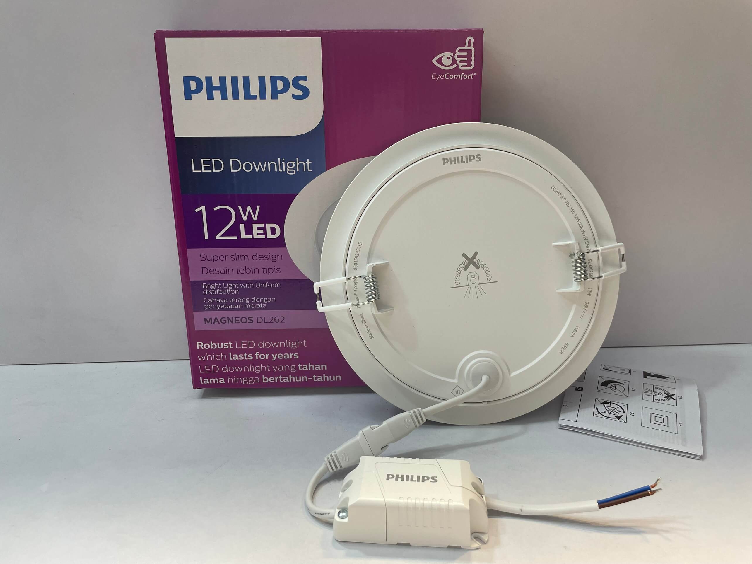 Đèn Downlight âm trần Led Philips siêu mỏng DL262 EC RD D150 W HV SNI 02