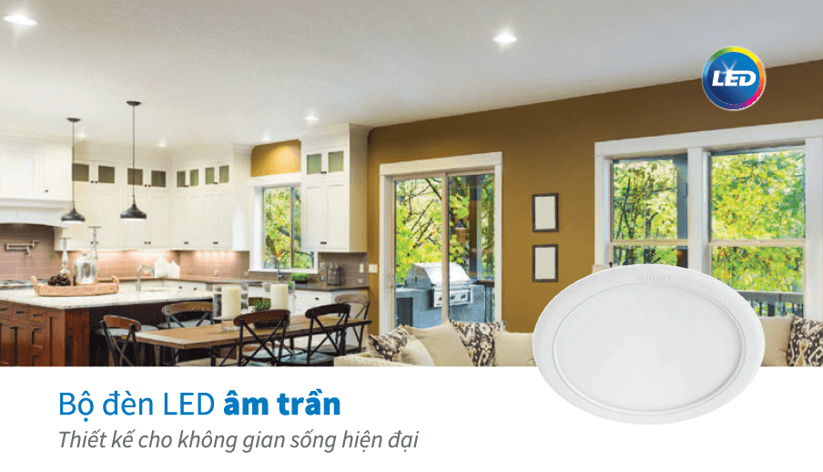 Bộ đèn downlight âm trần LED Philips DN020B G2 LED6/WW 6W 220-240V D90 GM