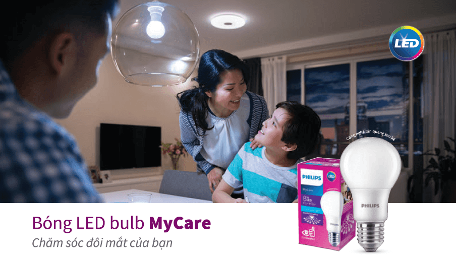 Bóng đèn Led búp Philips Led Bulb My Care 4W E27 3000K 230V 1CT/12 APR