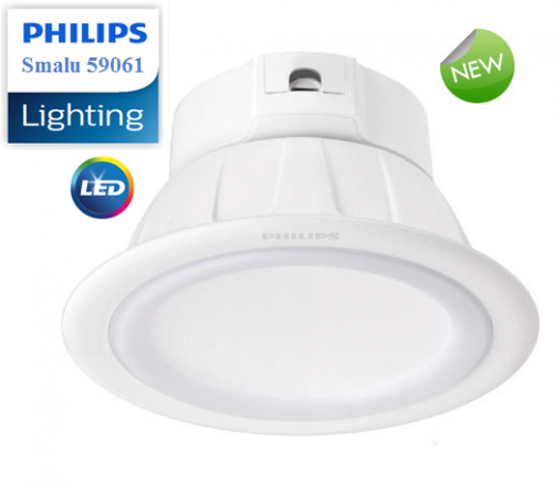 Đèn downlight âm trần thông minh Led Philips Smalu 59061 9W điều khiển từ xa bằng Remote 3 chế độ sáng, 3 màu ánh sáng