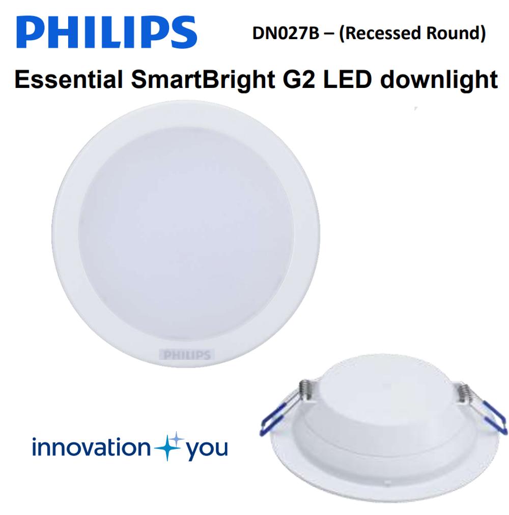 Đèn downlight âm trần LED Philips SmartBright DN027B LED20WW D200 23W 2000lm